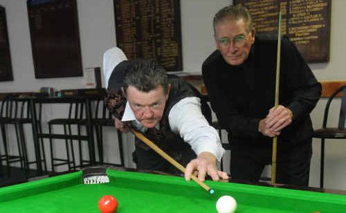 John Baker (right) and Stan Zischke made it to the quarter finals of the Wide Bay Snooker Championships held last weekend at the Gympie RSL. John Baker (right) and Stan Zischke made it to the quarter finals of the Wide Bay Snooker Championships held last weekend at the Gympie RSL.
